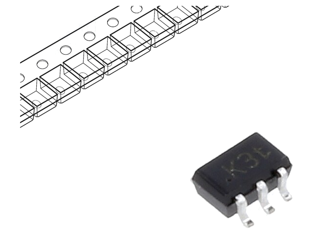 Diode: TVS netwerk; 5,6V; 2,5A; SOT363 Diode: TVS netwerk; 5,6V; 2,5A; SOT363